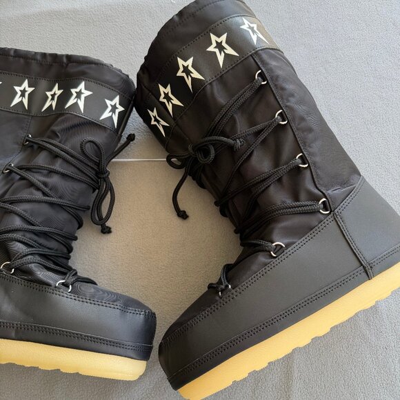 Women's Buffy Winter Boots - Wild Fable Black 10 - Picture 6 of 12